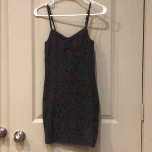Dark Gray Lace Cami Dress